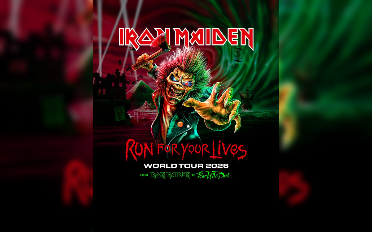 La legendaria banda Iron Maiden regresará a El Salvador el 5 de octubre de 2026 con su gira "Run For Your Lives" en el Estadio "Mágico" González. Foto: @IronMaiden