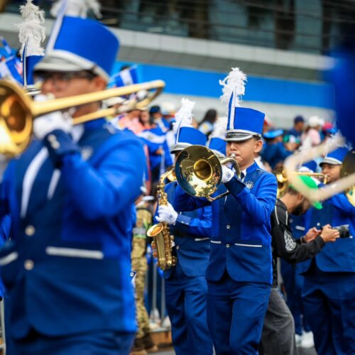 Más de mil músicos se unirán en el Centro Histórico de San Salvador para ofrecer un espectáculo sin precedentes y celebrar el Año Nuevo 2026. Foto: Archivo.