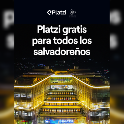 A través de una alianza estratégica, los salvadoreños podrán acceder sin costo a formación de alto nivel en tecnología y crecimiento profesional en Platzi, impulsando nuevas oportunidades educativas. Foto: @Nayibbukele.