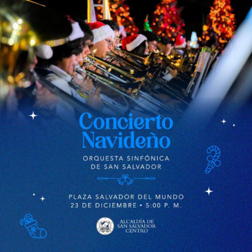 La Orquesta Sinfónica de San Salvador ofrecerá este martes un espectáculo sinfónico gratuito a partir de las 5:00 p. m. en el monumento icónico. Foto: @alcaldia_ss.