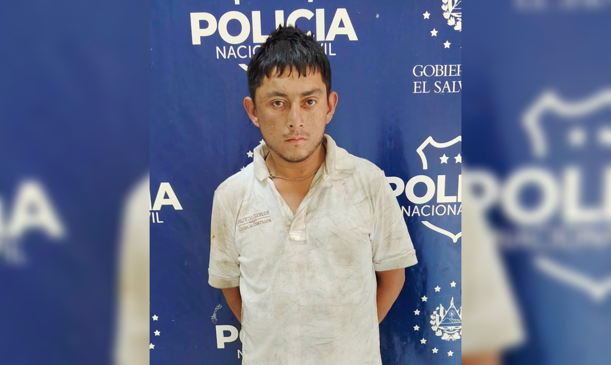 La PNC localizó al sospechoso en la 3ª Calle Oriente tras un operativo por el hurto de un ventilador en la calle Sirama, San Miguel. Foto: PNCSV.