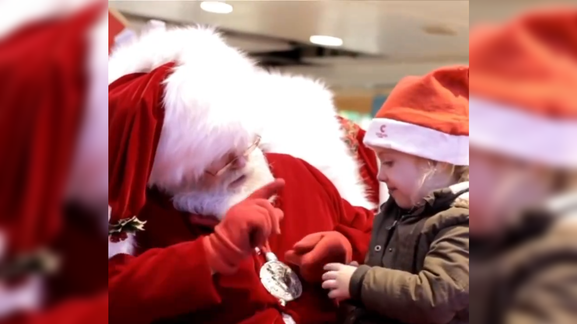 Un emotivo video viral muestra a Santa Claus comunicándose en lengua de señas con una niña sorda, recordando que la verdadera magia de la Navidad está en la empatía y la inclusión. Foto: Cortesía.