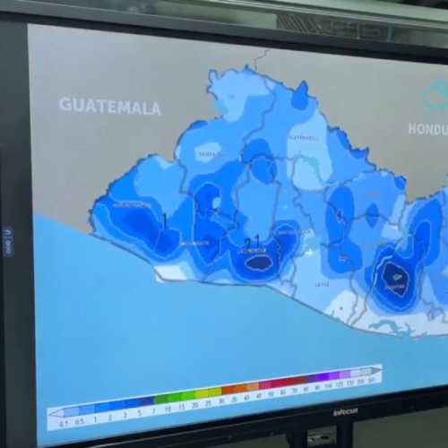 El Observatorio del MARN informa sobre condiciones de meteorología inestables con calor extremo y precipitaciones focalizadas en el país. Foto: @MedioAmbienteSV.
