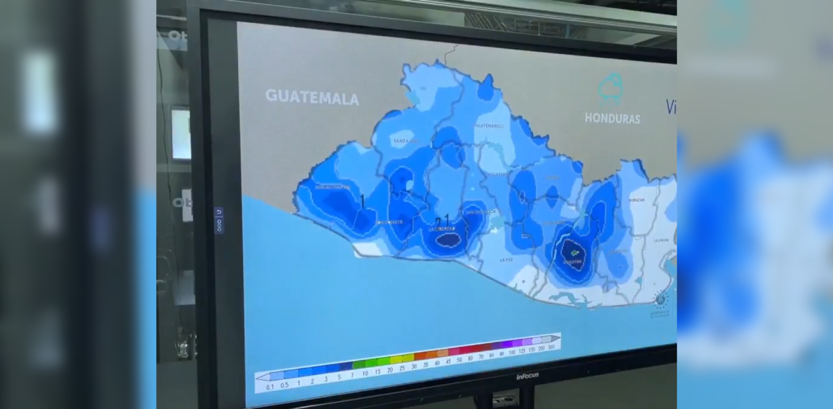 El Observatorio del MARN informa sobre condiciones de meteorología inestables con calor extremo y precipitaciones focalizadas en el país. Foto: @MedioAmbienteSV.