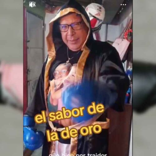 La Picinga no solo lanzó la amenaza, sino que también presumió de su supuesta superioridad física, o al menos de su capacidad para el "guantazo". Captura de pantalla.