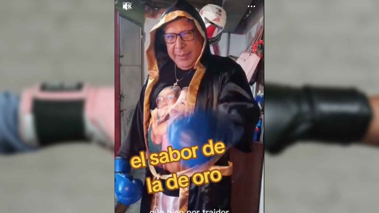 La Picinga no solo lanzó la amenaza, sino que también presumió de su supuesta superioridad física, o al menos de su capacidad para el "guantazo". Captura de pantalla.