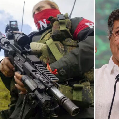 El ELN anuncia un paro armado nacional de 72 horas, con advertencias específicas en Cúcuta, Bogotá, Medellín, Cali, Barrancabermeja y Popayán. El presidente Petro reacciona de forma directa: "Salgan a la fiesta de navidades sin miedo". Fotos: Redes