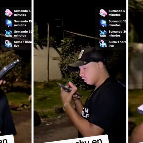 ¡Fuego! Baby Meshy otra vez en medio de un pleito. Lo graban en plena discusión defendiéndose de ser "lambón" y desafiando a sus críticos: "si supieran de dónde vengo yo...". Captura de pantalla.