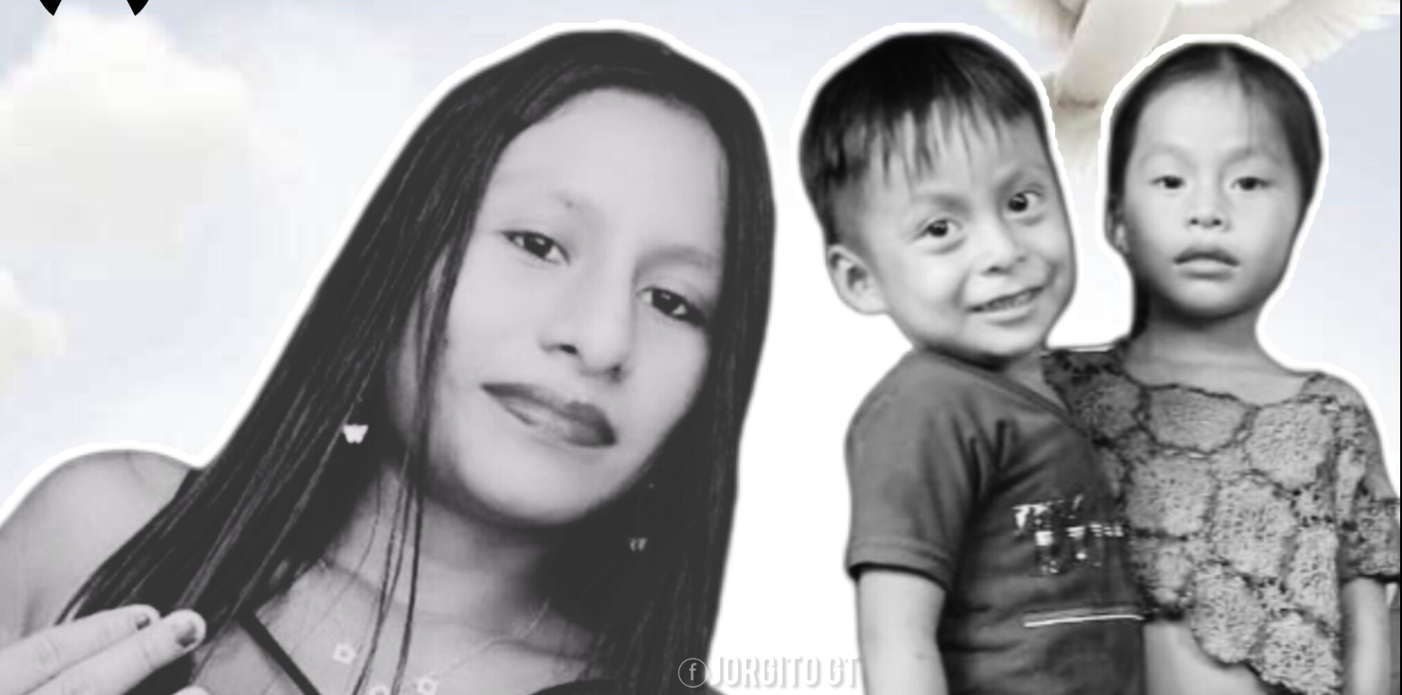 En redes sociales ya circula la imagen de los niños y su madre. Foto: Redes sociales.