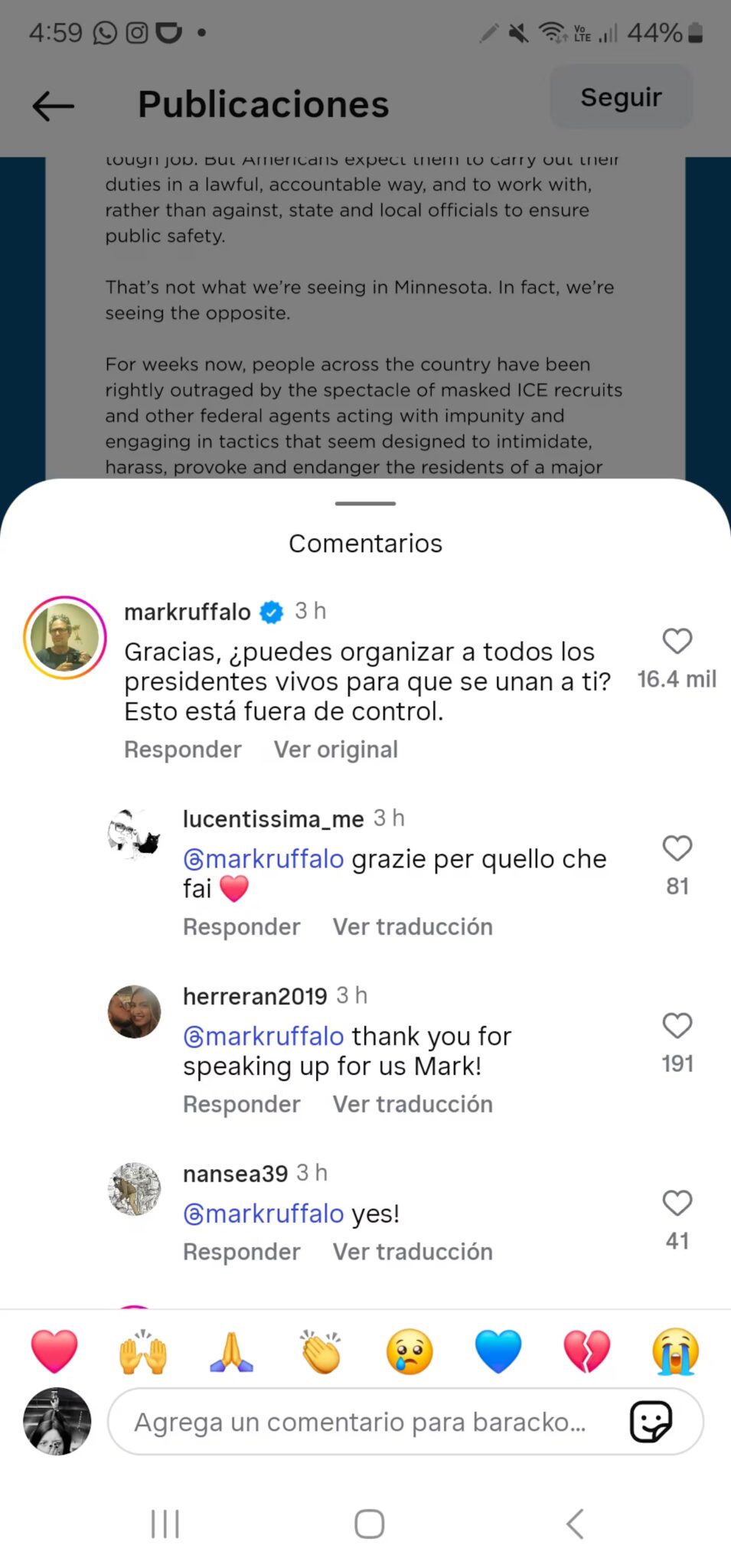 Mark Ruffalo suplica a Obama unir a los expresidentes vivos: “Esto está ...