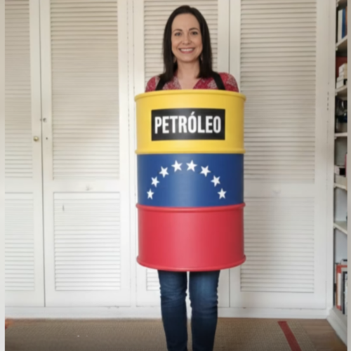 Analistas y políticos noruegos califican de "patético" que María Corina Machado entregara su medalla del Nobel de la Paz a Donald Trump, quien la recibió sin comprometerse con Venezuela. Foto: Cortesía.