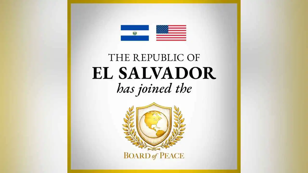 El Salvador oficializó su ingreso a la Junta de Paz, plataforma diplomática global impulsada por Donald Trump, que busca redefinir la cooperación internacional con enfoque pragmático. Foto: La Diáspora 503.