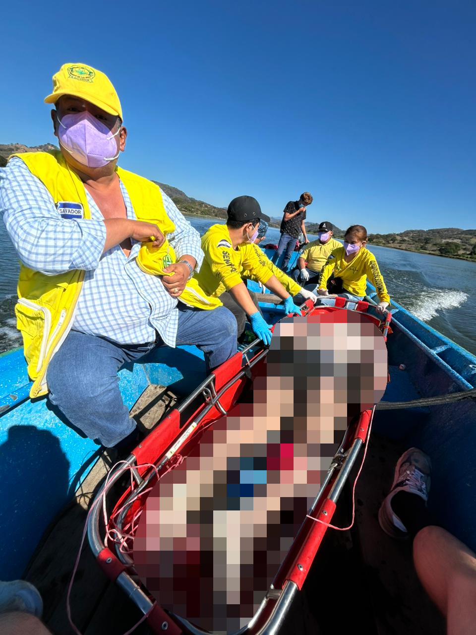 Equipos de buceo de Comandos de Salvamento lograron la recuperación del cuerpo de Nixon René Antonio Hernández, de 52 años, tras tres días de búsqueda. Foto: Comandos de Salvamento.