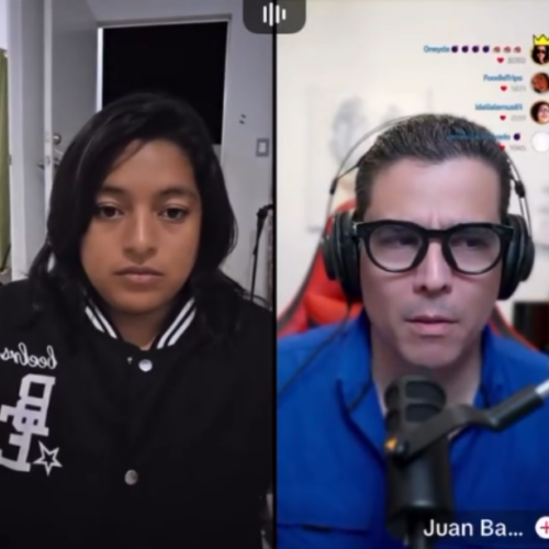 Dulce Shiky, la "Señora de las Lavas", arremetió contra sus críticos en vivo y exigió lujos tras la inundación en Ciudad Marsella. ¿Justicia o exceso? El escándalo que divide a El Salvador. Foto: Cortesía.