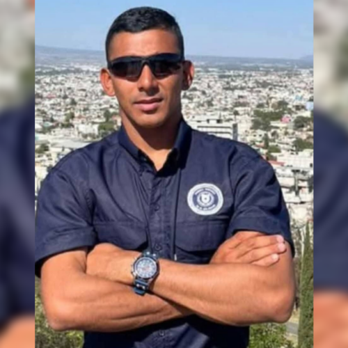 Álvaro Hernández Najarro, teniente de la Fuerza Naval, murió tras ser impactado por un motociclista en la carretera a Conchagua, La Unión. Foto: Cortesía.