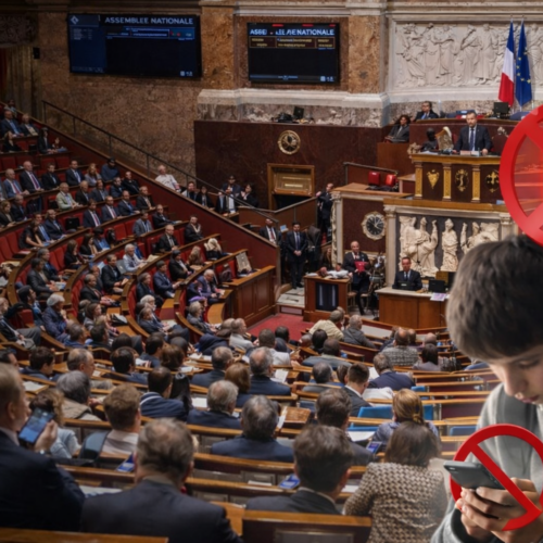 La Asamblea Nacional de Francia aprobó restringir redes sociales a menores de 15 años y vetar celulares en institutos para proteger su desarrollo. Foto: ilustración.