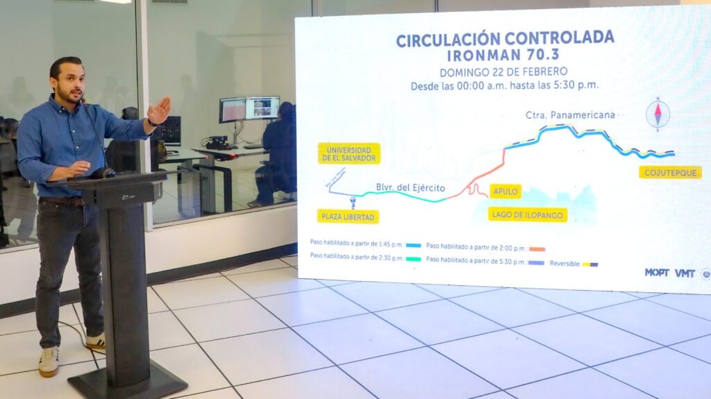 Más de 3,000 efectivos brindarán seguridad en el #IRONMAN 70.3 El Salvador este 22 de febrero, evento que impulsa el récord de turismo en el país. Foto: SecPrensaSV.