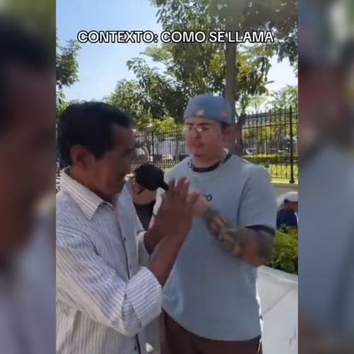 El creador de contenido Yeik podría enfrentar hasta 3 años de cárcel por agresiones verbales y vulnerar la dignidad de un adulto mayor en el Centro Histórico de San Salvador. Foto: Cortesía.