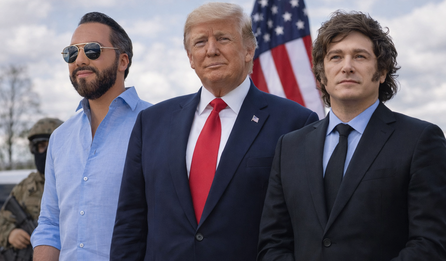 Donald Trump se reúne con Javier Milei y Nayib Bukele en Miami, consolidando una corriente conservadora que redefine la política en el continente. Un diálogo clave para el futuro regional. Foto: Ilustración.