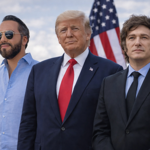 Donald Trump se reúne con Javier Milei y Nayib Bukele en Miami, consolidando una corriente conservadora que redefine la política en el continente. Un diálogo clave para el futuro regional. Foto: Ilustración.