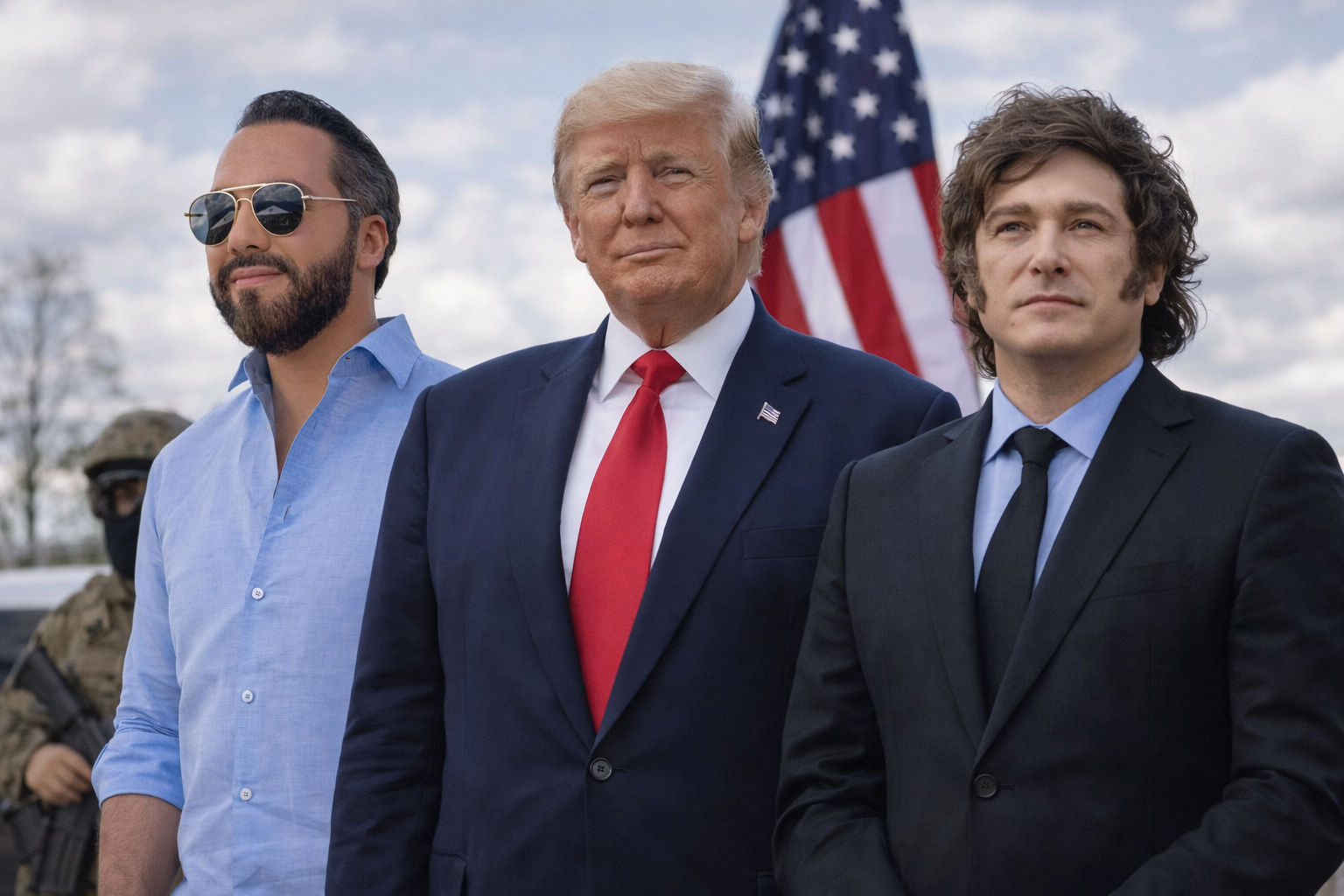 Donald Trump se reúne con Javier Milei y Nayib Bukele en Miami, consolidando una corriente conservadora que redefine la política en el continente. Un diálogo clave para el futuro regional. Foto: Ilustración.