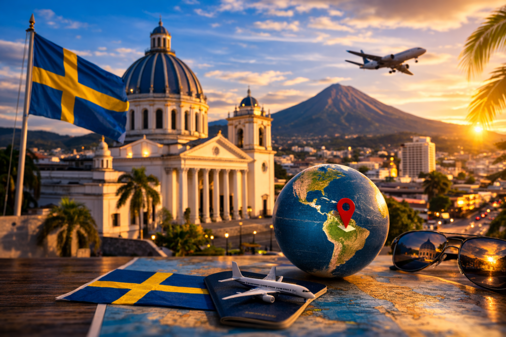 Suecia actualizó su #AlertaDeViaje para El Salvador, destacando los avances en seguridad y la reducción de violencia. Un paso clave para el turismo y la inversión europea. Foto: Cortesía.