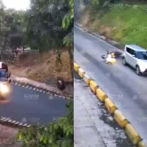 Una llanta desprendida de un bus del transporte público generó un accidente vial en San Salvador. Mario Durán exige revisiones urgentes tras el aumento del 31% en siniestros este año. Foto: Alcaldía.