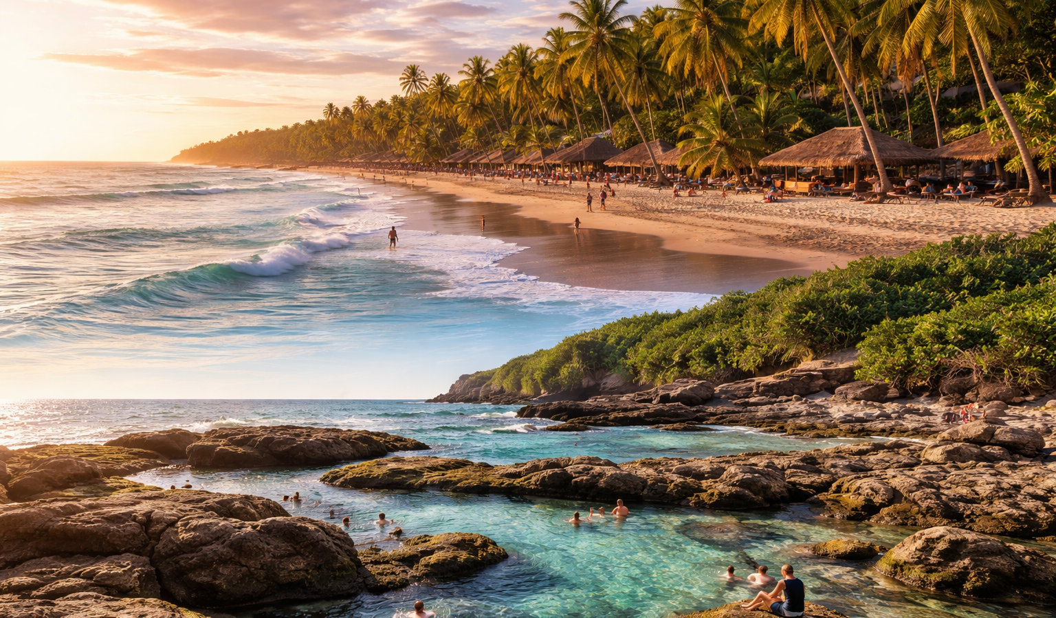 Descubre por qué El Cuco y Las Tunas son los destinos ideales para disfrutar de tranquilidad, belleza natural y gastronomía única en el oriente de El Salvador. Foto: Ilustración.