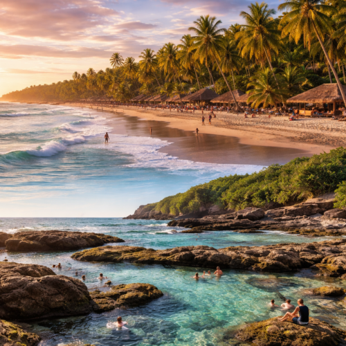 Descubre por qué El Cuco y Las Tunas son los destinos ideales para disfrutar de tranquilidad, belleza natural y gastronomía única en el oriente de El Salvador. Foto: Ilustración.