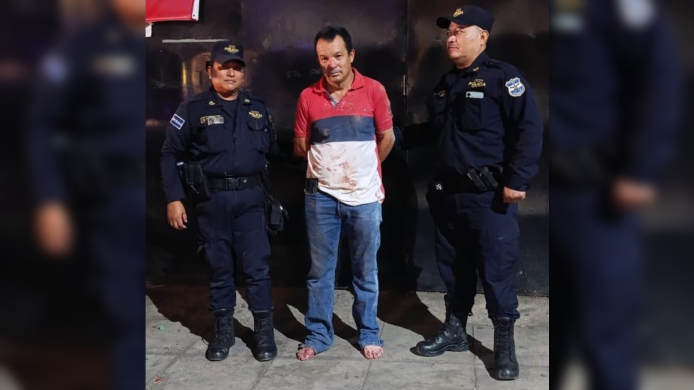 Miguel Ángel Sandoval Castaneda (55 años) fue capturado en Atiquizaya tras asesinar a su compañero de bebidas con un objeto contundente durante una discusión bajo efectos del alcohol. La PNC confirmó el arresto. Foto: PNCSV.