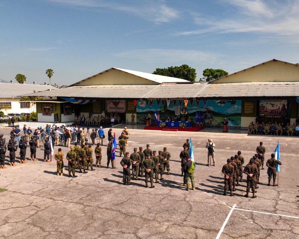 El Salvador es sede del CENTAM GUARDIAN 2026 del 16 al 27 de abril, junto al Comando Sur de EE. UU. y fuerzas de Guatemala, Honduras y Belice. El objetivo: fortalecer la seguridad regional. Foto: Gabinete de Seguridad.