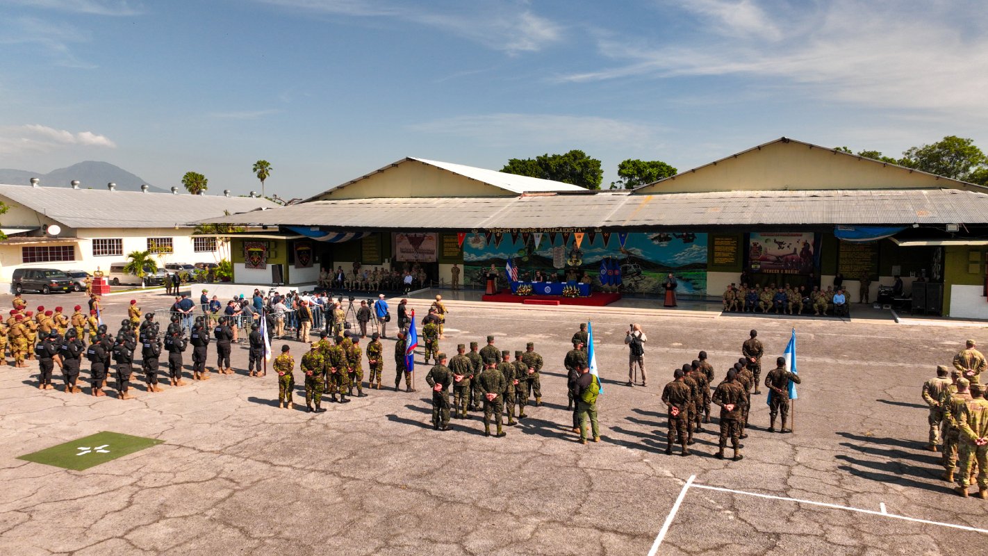 El Salvador es sede del CENTAM GUARDIAN 2026 del 16 al 27 de abril, junto al Comando Sur de EE. UU. y fuerzas de Guatemala, Honduras y Belice. El objetivo: fortalecer la seguridad regional. Foto: Gabinete de Seguridad.