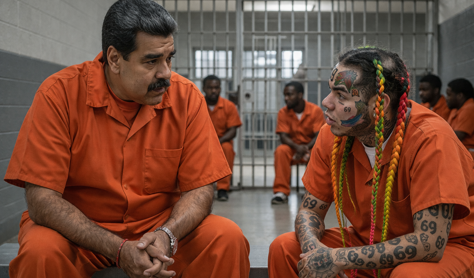 El rapero 6ix9ine presume un autógrafo de #NicolásMaduro en un Bob Esponja tras salir de la cárcel en Brooklyn. ¿Realidad o puro marketing? Foto: Ilustración.