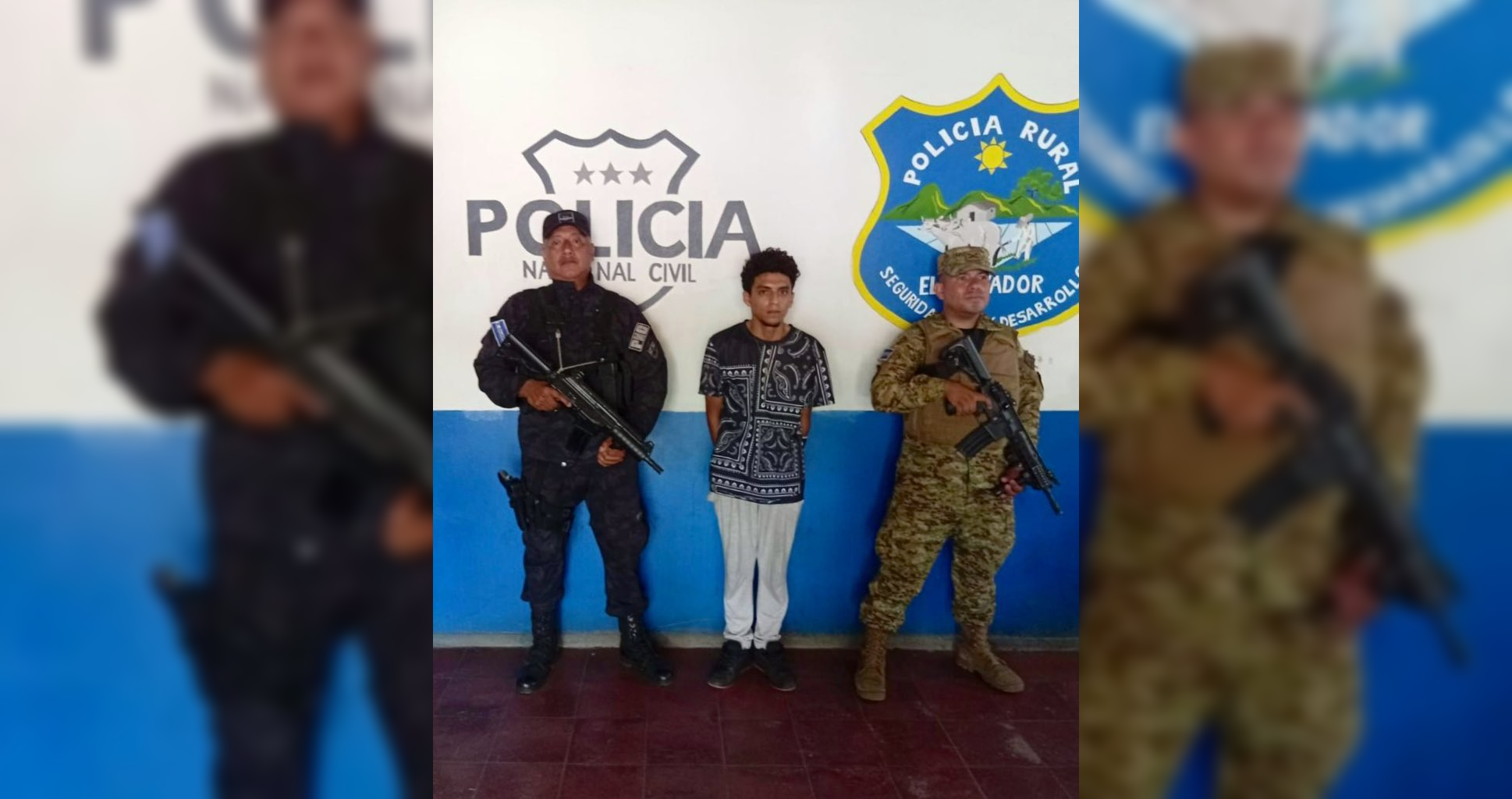 Walner Edenilson Quijada Cortez, alias "Roro", miembro de la MS-13, fue capturado nuevamente en Ciudad Arce, La Libertad, con drogas. Es su tercera detención en cuatro años. Foto: PNCSV.