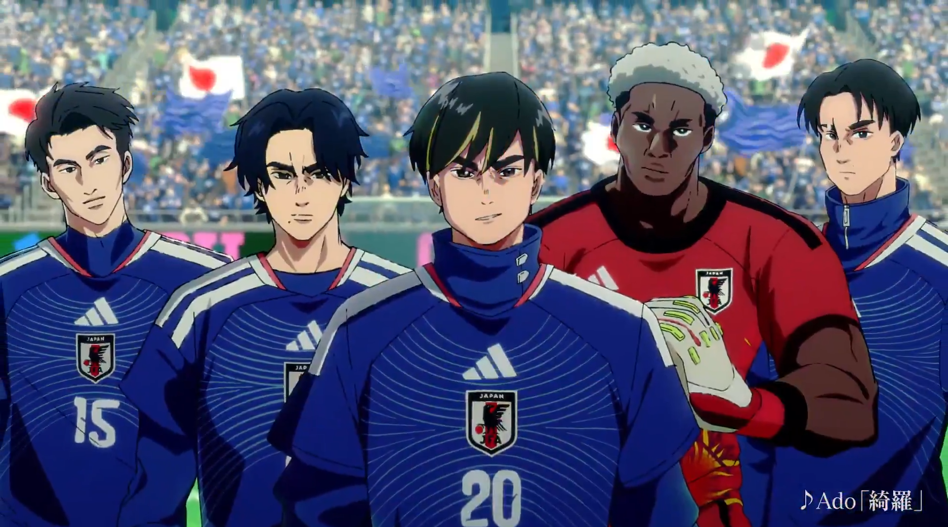 La selección de Japón revela su uniforme local "HORIZON" para el #Mundial2026 con un spot viral que mezcla fútbol, anime y la voz de la cantante ADO. Foto: Adidas.