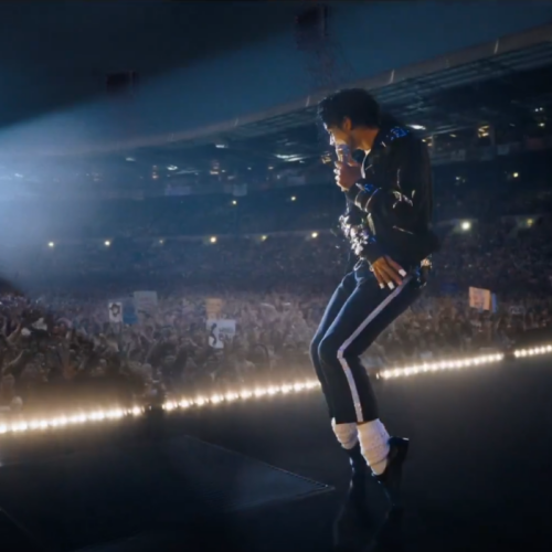 Jaafar Jackson ensayó hasta sangrar para interpretar a #MichaelJackson en su nueva biopic. Estreno mundial este 10 de abril y en cines el 24 de abril. ¡Un tributo épico! Foto: Lionsgate Movies.