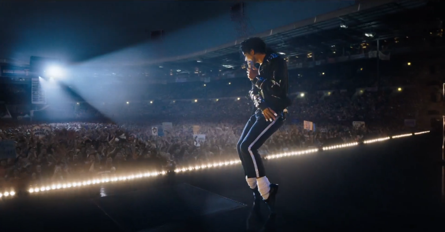 Jaafar Jackson ensayó hasta sangrar para interpretar a #MichaelJackson en su nueva biopic. Estreno mundial este 10 de abril y en cines el 24 de abril. ¡Un tributo épico! Foto: Lionsgate Movies.