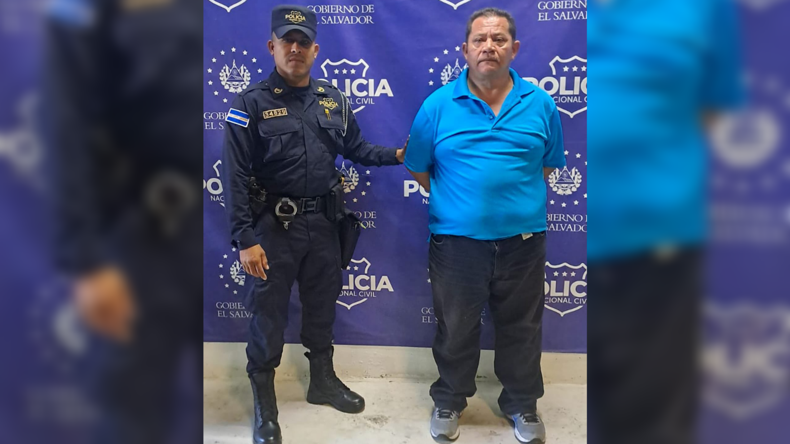 La PNC capturó en Santa Tecla a Daniel Vásquez, alias "Gato", un veterano pandillero de la MS-13 con récord criminal desde 2001. Intentó borrar sus tatuajes, pero la inteligencia policial lo identificó. Foto: PNCSV.