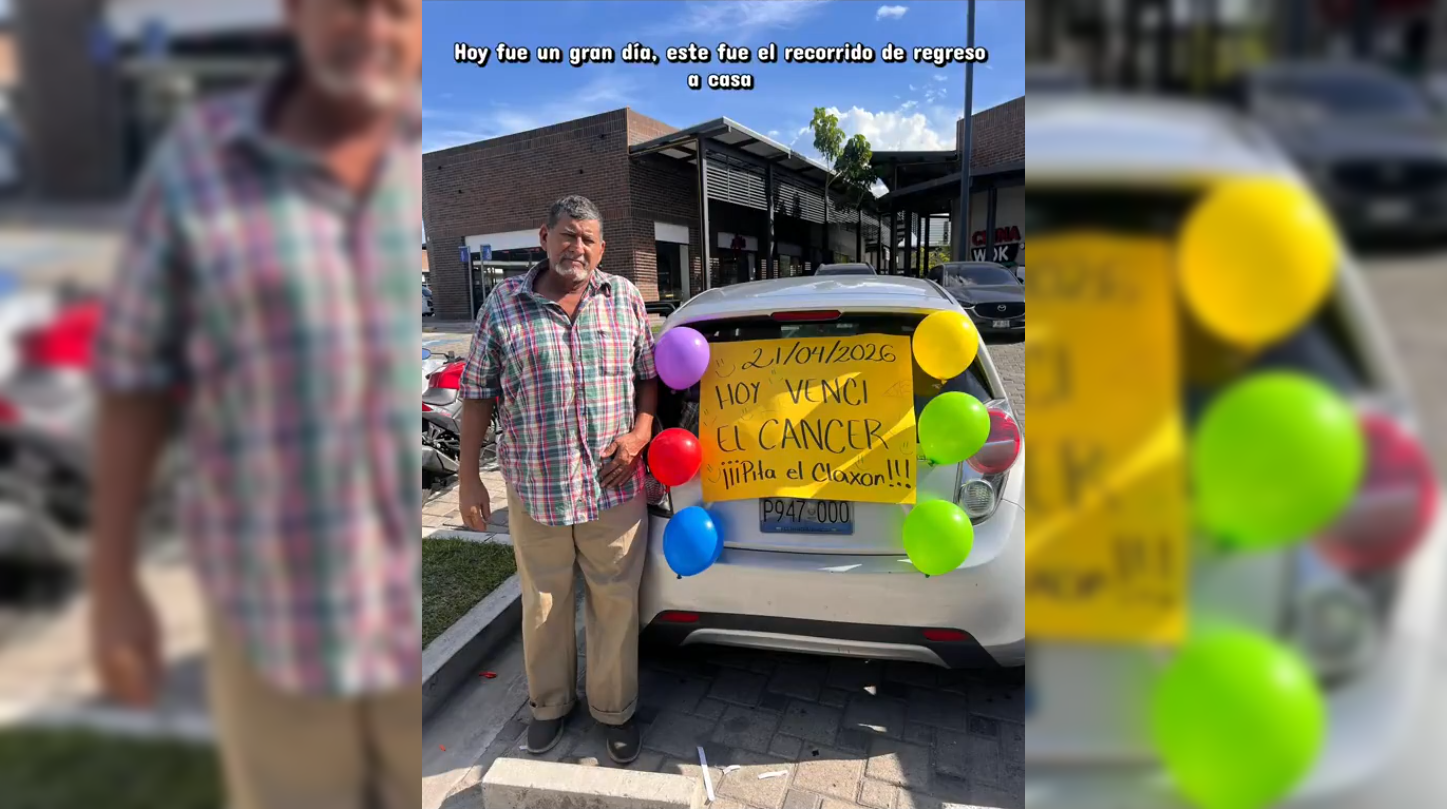 Un héroe anónimo en El Salvador transformó su auto en un símbolo de esperanza al anunciar su triunfo sobre el cáncer. Las calles respondieron con bocinazos de alegría. #VictoriaDeVida Foto: Cortesía.