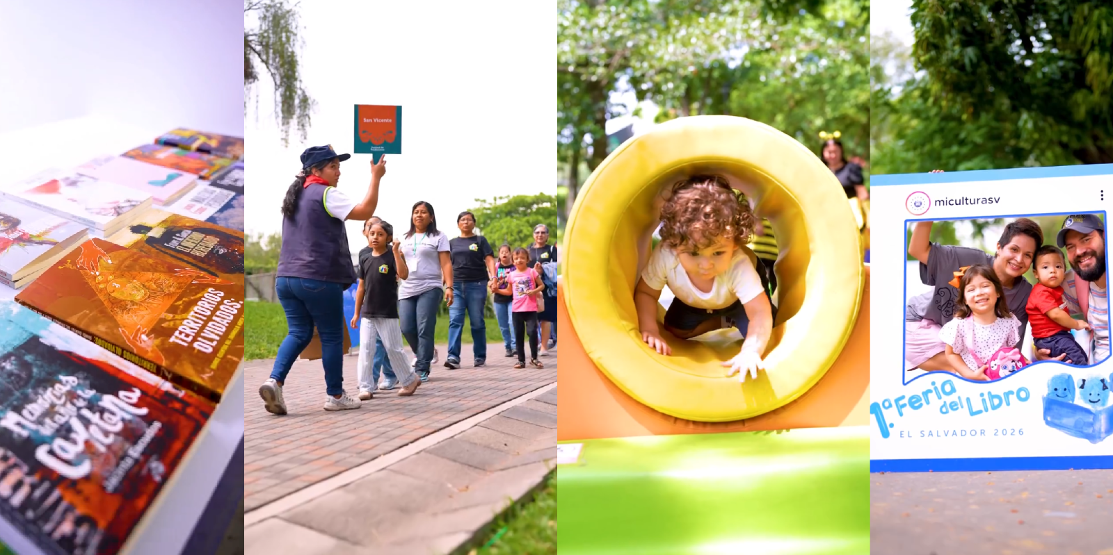 La Feria del Libro 2026 en El Salvador transformó la forma de acercar la cultura y la lectura a los niños. Con actividades interactivas y libros innovadores, miles de familias vivieron una experiencia única. Foto: @miculturasv.