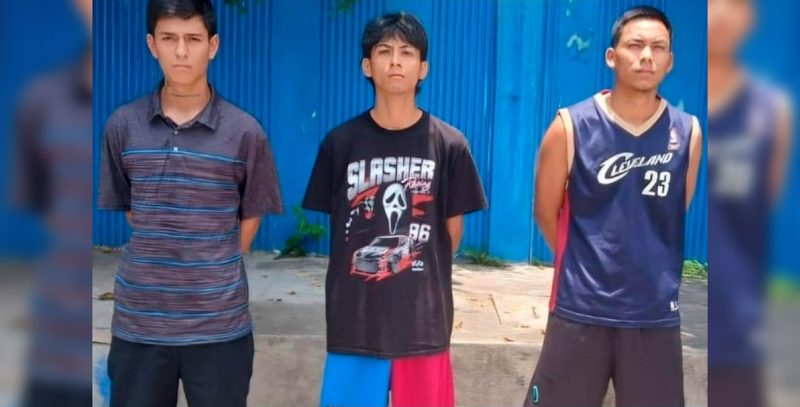 La PNC detuvo a tres hombres implicados en una golpiza grabada en el Mirador de San Marcos tras la difusión de un video en redes sociales. Foto: PNCSV.