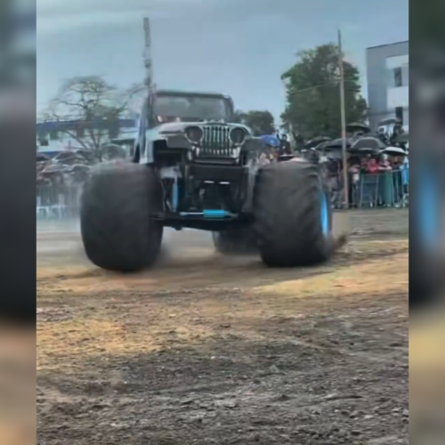 Un vehículo Monster Truck perdió el control durante una exhibición en Popayán, causando la muerte de tres personas y dejando 37 heridos. Las autoridades investigan las causas del accidente. Foto: Cortesía.