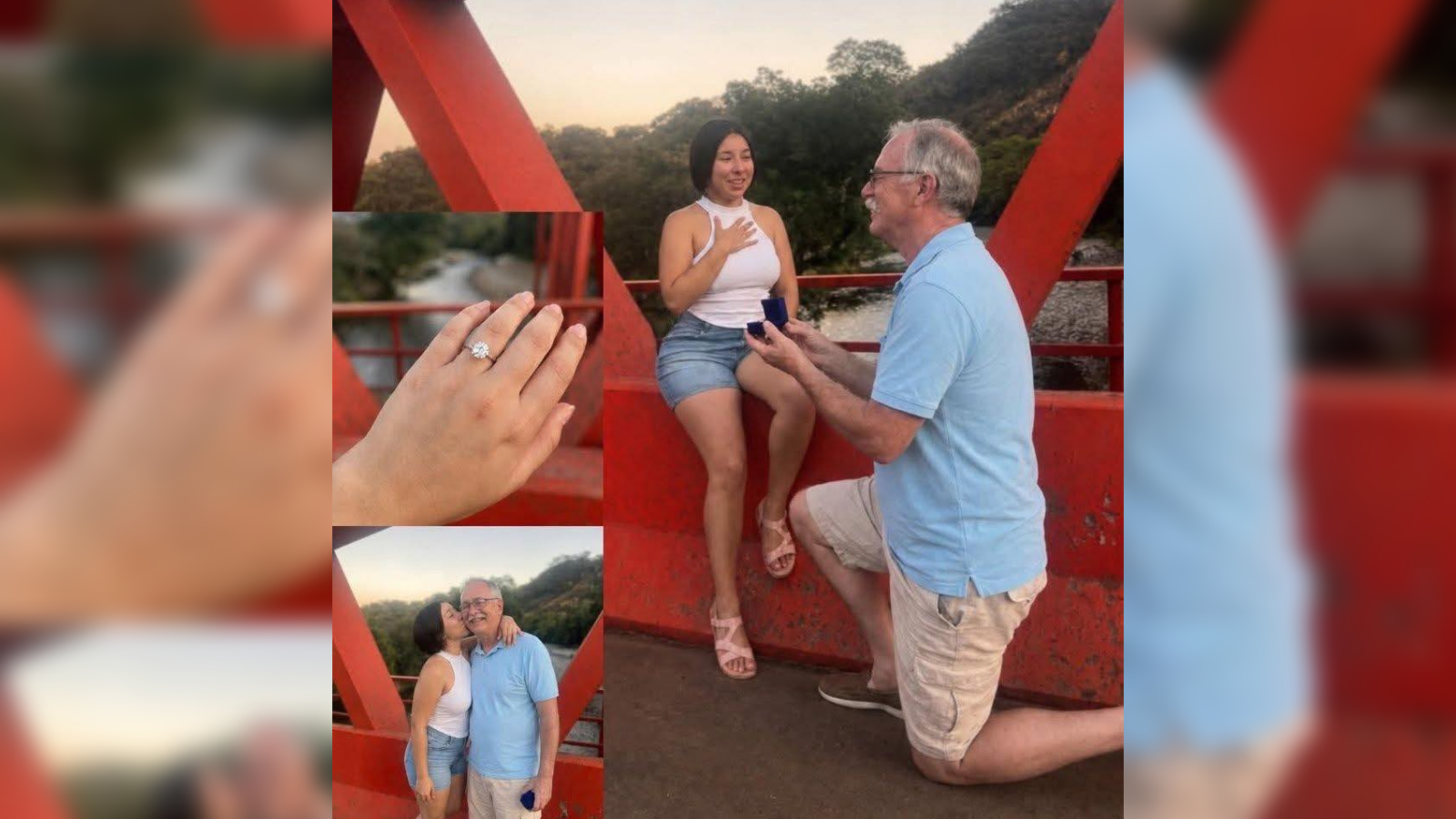 Robert Miller y Cristina Abigail sellaron su amor con una propuesta de matrimonio en Chalatenango tras conocerse por una publicación viral. La historia conmueve a las redes. Foto: Sivar News 503.