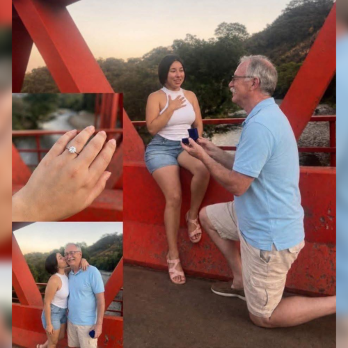Robert Miller y Cristina Abigail sellaron su amor con una propuesta de matrimonio en Chalatenango tras conocerse por una publicación viral. La historia conmueve a las redes. Foto: Sivar News 503.