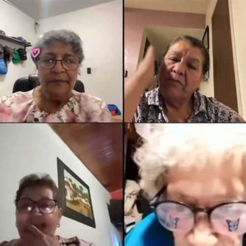 Un grupo de abuelas salvadoreñas se roba el show en TikTok con sus dinámicas en vivo, demostrando que el talento no tiene edad. Foto: Cortesía.
