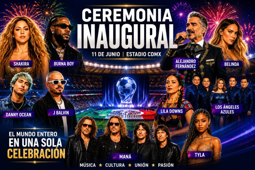 Ceremonia inaugural del Mundial 2026: horario, programa completo y dónde ver en vivo
