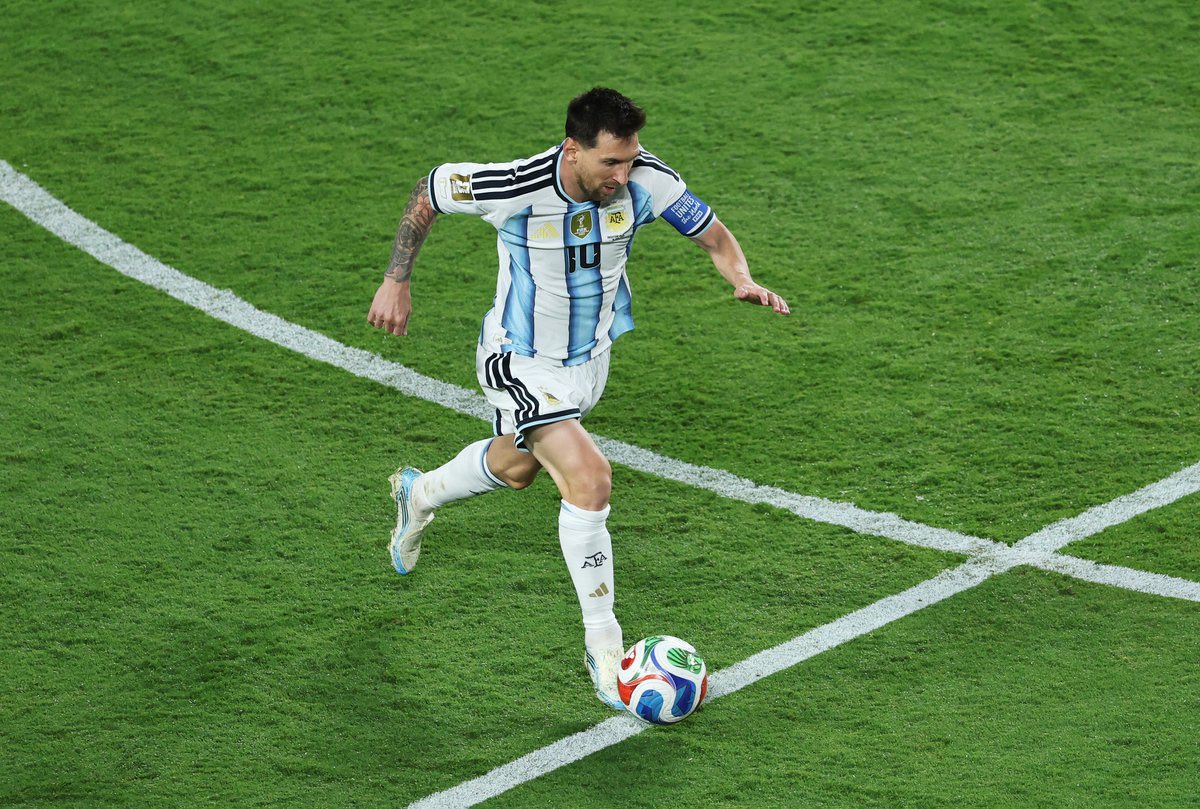 El astro argentino erró desde los doce pasos pero anotó al minuto 38' ante Austria, convirtiéndose en el máximo goleador histórico de los Mundiales con 17 goles. Foto: FIFA.
