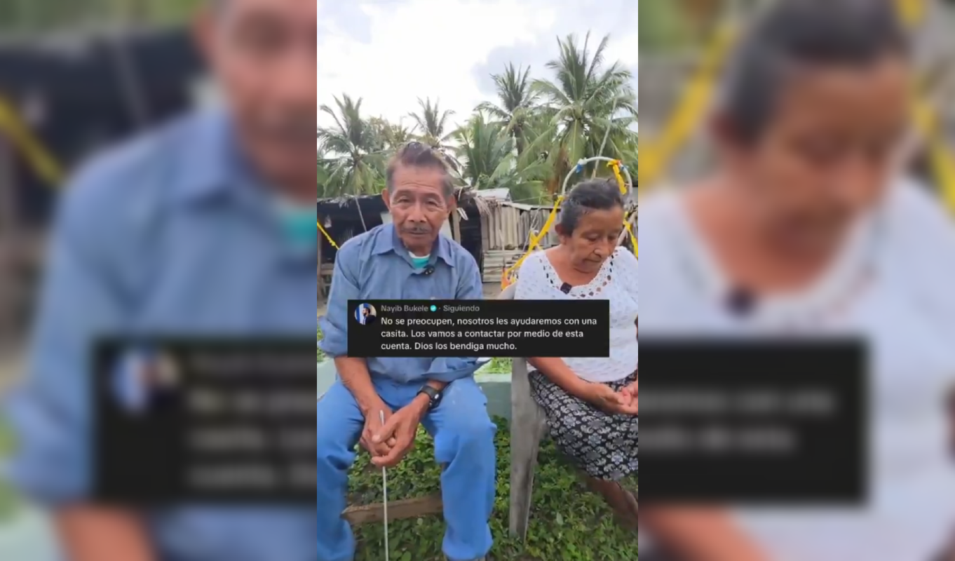 La ministra Michelle Sol confirmó que un equipo técnico visitará a los ancianos en Ahuachapán para iniciar el proceso de reasentamiento habitacional tras la promesa de Bukele. Foto: Cortesía.