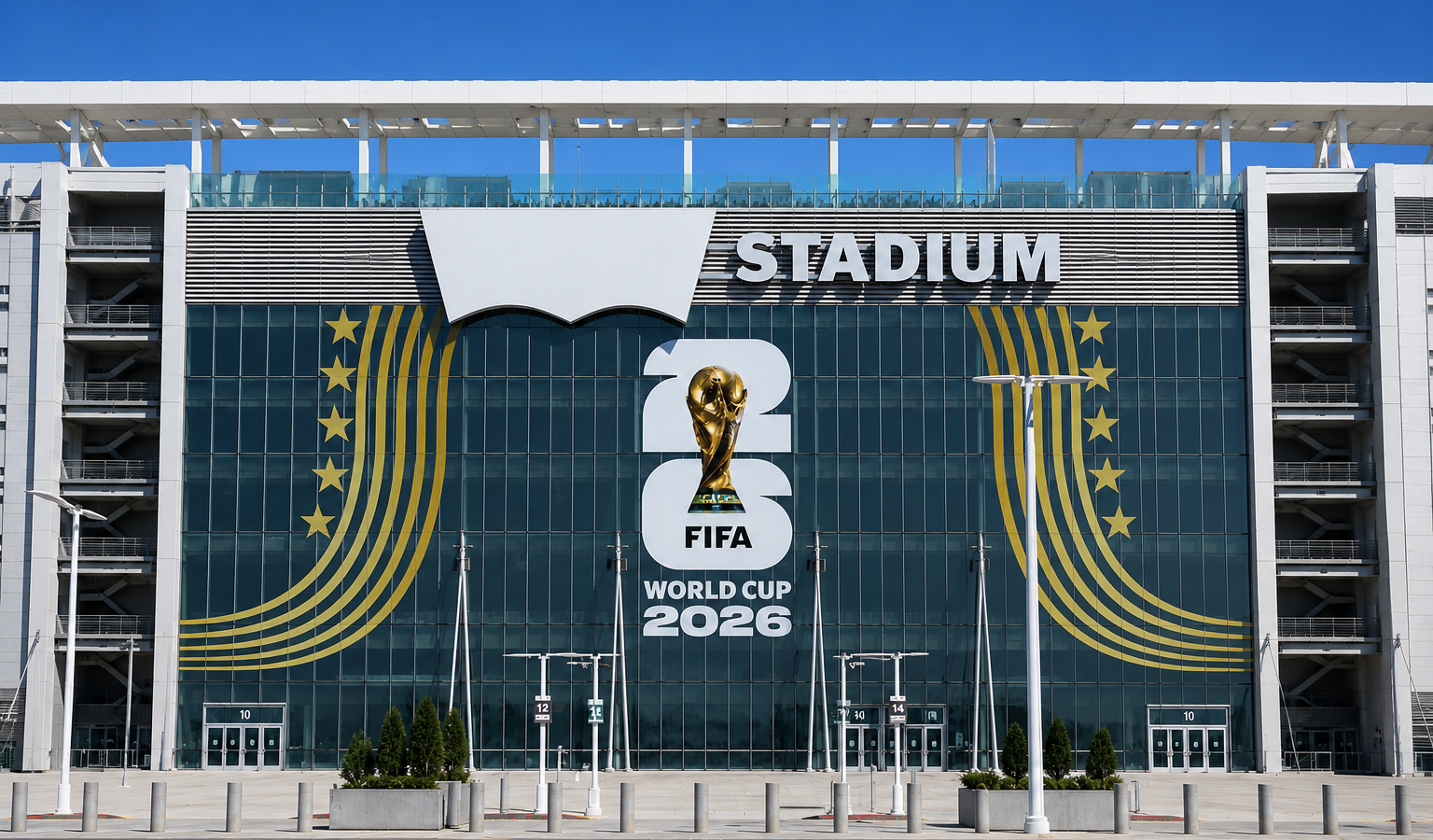 La marca Levi's aprovechó la restricción de tapar su logotipo en el Levi’s Stadium durante el Mundial 2026 para volverse viral en redes sociales con una ingeniosa estrategia de marketing. Foto: Ilustración.