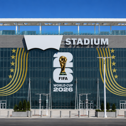 La marca Levi's aprovechó la restricción de tapar su logotipo en el Levi’s Stadium durante el Mundial 2026 para volverse viral en redes sociales con una ingeniosa estrategia de marketing. Foto: Ilustración.